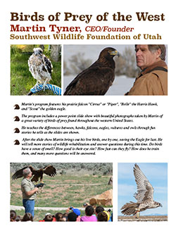 Martin Tyner Birds of Prey Presentation Information